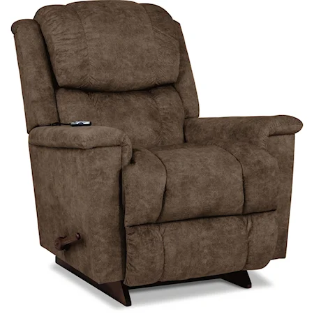 Casual 2-Motor Massage & Heat Manual Recline Rocker Recliner